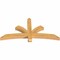 Ekena Millwork Davenport Rough Sawn Timber Gable Bracket, Western Red Cedar, 60"W x 30"H x 4"D x 4"F, 12/12 Pitch GBW060X30X0404DAV00RWR - alternate 2